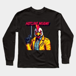 Hotline Miami character-For pixel gamers lovers Long Sleeve T-Shirt